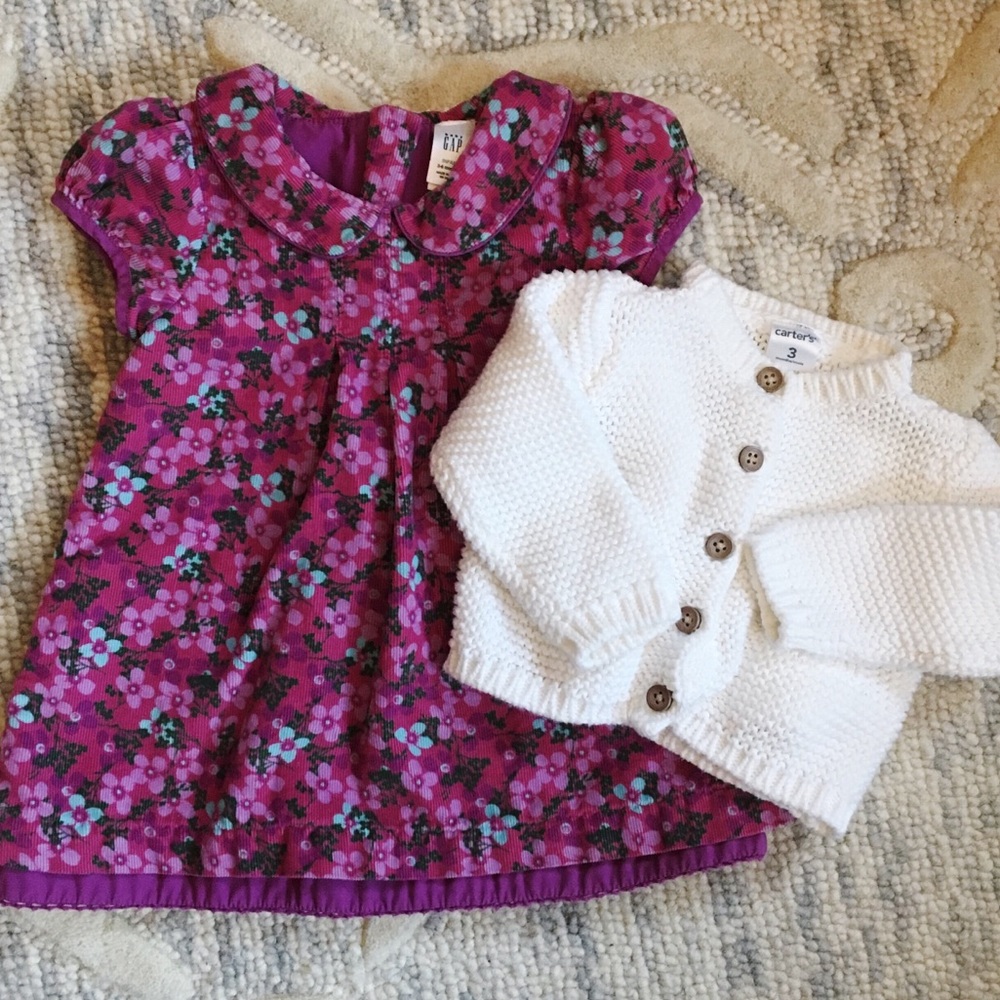Corduroy Dress & Cardigan Bundle